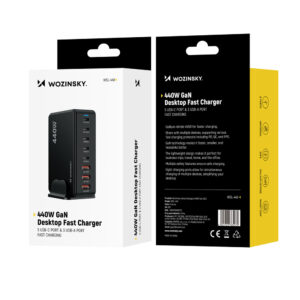 Wozinsky WSL-440 440W Gan QC3 Charging Station - juodos spalvos - Image 5
