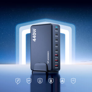 Wozinsky WSL-440 440W Gan QC3 Charging Station - juodos spalvos - Image 7