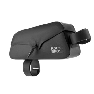 Rockbros 30120122002 Waterproof Bicycle Frame Bag with Magnetic Closure 0.9L - juodos spalvos