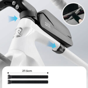 Rockbros 30120122002 Waterproof Bicycle Frame Bag with Magnetic Closure 0.9L - juodos spalvos - Image 4