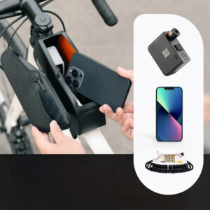 Rockbros 30120122002 Waterproof Bicycle Frame Bag with Magnetic Closure 0.9L - juodos spalvos - Image 7