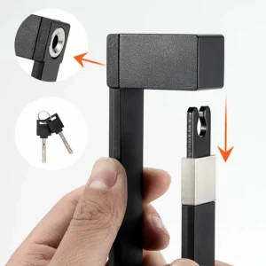 Rockbros 32140003001 foldable bicycle lock with key and handle, 88cm - juodos spalvos - Image 7