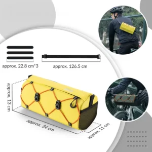 Rockbros 30110054006 Handlebar Bicycle Bag 2.2L - Yellow - Image 6