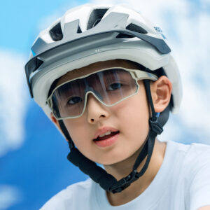 Rockbros LK-67 Youth Bike Helmet with Detachable Visor 54–58 cm - White - Image 6