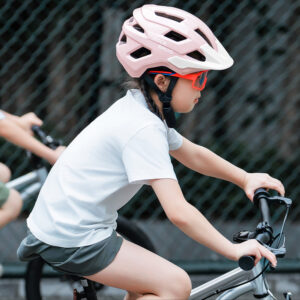 Rockbros LK-67 Youth Bike Helmet with Detachable Visor 54–58 cm - Pink - Image 4