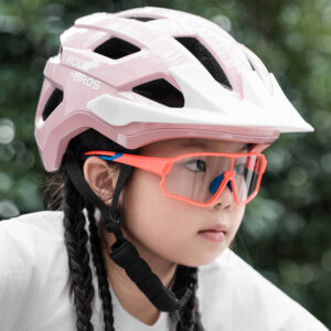 Rockbros LK-67 Youth Bike Helmet with Detachable Visor 54–58 cm - Pink - Image 6