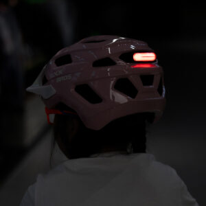 Rockbros LK-67 Youth Bike Helmet with Detachable Visor 54–58 cm - Pink - Image 7