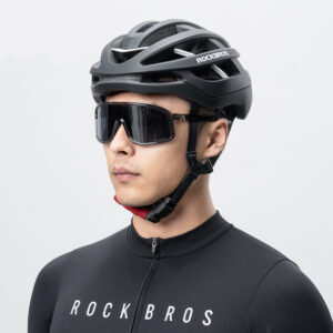Rockbros HC-58BK-M Bike Helmet 55-58 cm - Black and Gray - Image 4