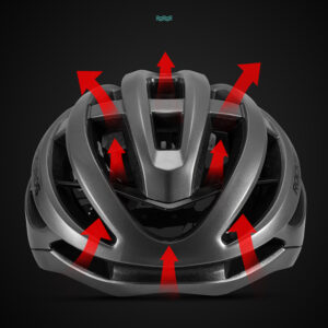 Rockbros HC-58BK-M Bike Helmet 55-58 cm - Black and Gray - Image 7