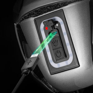 Rockbros ZK-077 Bicycle Helmet with Integrated Multi-Directional Lighting 57-61 cm - White - Image 9