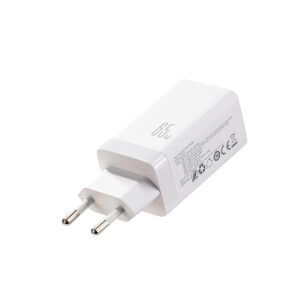 Joyroom JR-TG10 65W GaN 2x USB-C + USB-A wall charger with 100W USB-C - USB-C 1.2m cable - white - Image 2