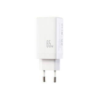 Joyroom JR-TG10 65W GaN 2x USB-C + USB-A wall charger with 100W USB-C - USB-C 1.2m cable - white - Image 3