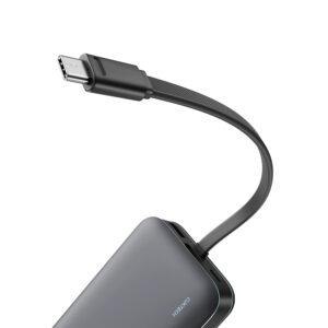 Cuktech LPB200N 40W 20000mAh Powerbank with Integrated Cable - Gray - Image 4