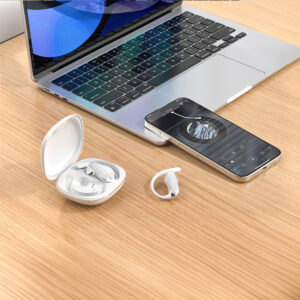 Dudao U17Z Bluetooth 5.3 OWS ausinės with Ear Hooks - baltos spalvos - Image 2