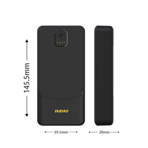 Dudao K10Pro Power Bank 2.4A 20000mAh 2 x USB-A - juodos spalvos - Image 4
