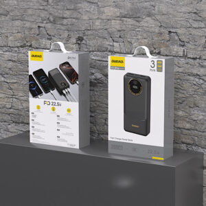 Dudao K12Pro Power Bank 22.5W PD 20000mAh USB-A, USB-C - juodos spalvos - Image 6