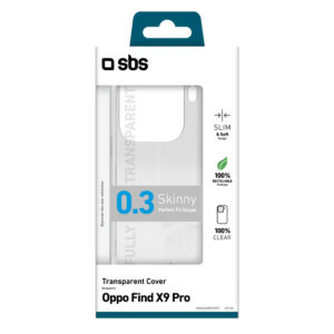 SBS Skinny Cover for Oppo Find X9 Pro - Transparent - Image 2