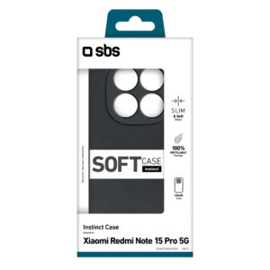 SBS Instinct dėklas skirtas Xiaomi Redmi Note 15 Pro - juodos spalvos - Image 2