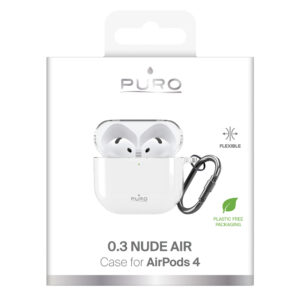 Puro 0.3 Nude dėklas skirtas AirPods 4 - Transparent - Image 7