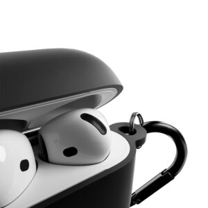 Puro Icon dėklas skirtas AirPods 4 - juodos spalvos - Image 3