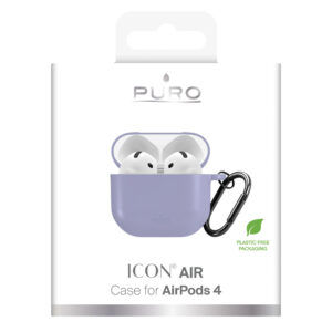 Puro Icon dėklas skirtas AirPods 4 - Purple - Image 6