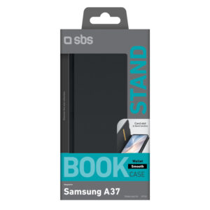 SBS Wallet Smooth Case for Samsung Galaxy A37 with Flip - Black - Image 2
