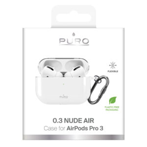 Puro 0.3 Nude dėklas skirtas AirPods Pro 3 - Transparent - Image 6