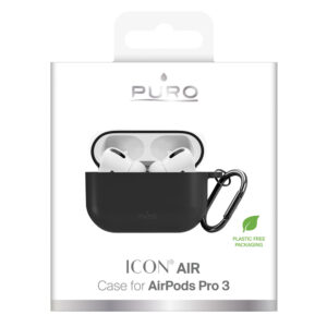 Puro Icon dėklas skirtas AirPods Pro 3 - juodos spalvos - Image 6