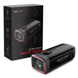 AKEEYO 710 Lite Handlebar Action Camera for Bikes and Motorcycles - juodos spalvos