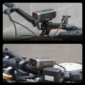 AKEEYO 710 Lite Handlebar Action Camera for Bikes and Motorcycles - juodos spalvos - Image 3