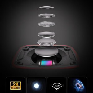 AKEEYO 710 Lite Handlebar Action Camera for Bikes and Motorcycles - juodos spalvos - Image 4