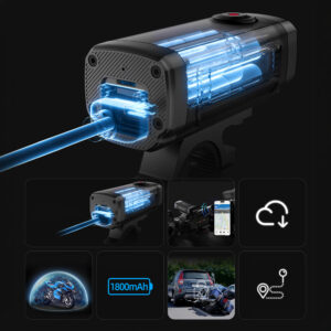 AKEEYO 710 Lite Handlebar Action Camera for Bikes and Motorcycles - juodos spalvos - Image 5