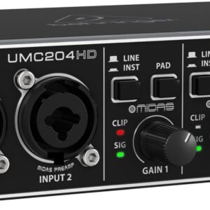 Behringer UMC204HD papildoma muzikos įranga - Image 3