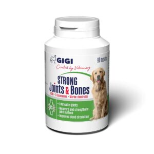 GIGI STRONG Joints & Bones papildas šunų kaulų ir sąnarių funkcijai, 90 tablečių