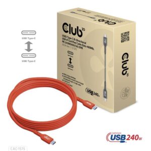 CABLE USB-C TO USB-C 4M/M/M CAC-1515 CLUB3D