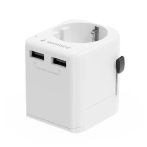 POWER ADAPTER EU TO UNIV. 12W/WHT TPA-EU2A12-01-W GEMBIRD