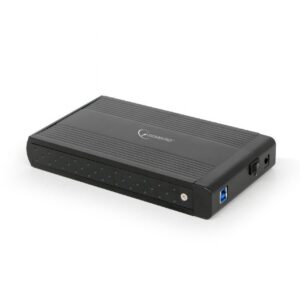 Gembird EE3-U3S-3 saugojimo diskų korpusas HDD korpusas Juoda 3.5"