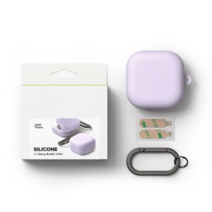 Ringke Silicone Samsung Galaxy Buds 4 / 4 Pro šviesiai violetinės spalvos - Image 2