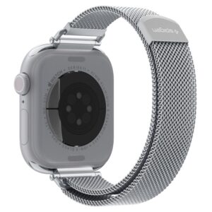 Spigen WBM4 apyrankė Apple Watch 8 / 9 / 10 / 11 / SE (40 / 41 / 42 MM) sidabro spalvos - Image 3