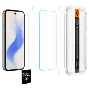 Grūdintas stiklas Spigen GLAS.TR "EZ FIT PRO AC" 2-PACK Google Pixel 10A SKAIDRUS - Image 2