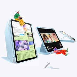 ESR Flip Hybrid dėklas Apple iPad Air 10.9” 4 / 5 / 2020-2022 / 11” 6 / 7 / 8 / 2024-2026 Sky mėlynos spalvos - Image 2