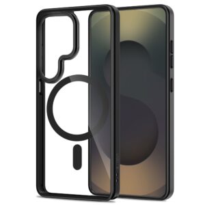 Tech-Protect MagMat MagSafe Samsung Galaxy S26 Ultra juodos spalvos/skaidrus - Image 2