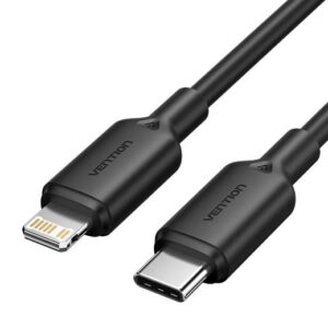 CABLE USB-C TO LIGHTNING/2M BLACK LAKBH VENTION