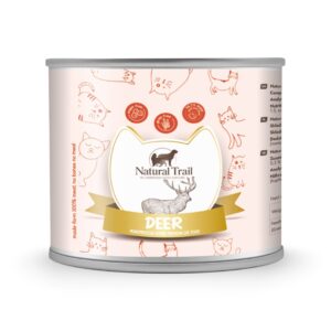 NATURAL TRAIL Monoprotein Deer - šlapias kačių maistas - 185g