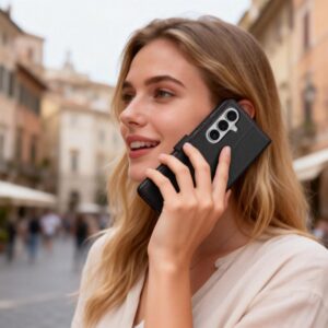 Tech-Protect Wallet Samsung Galaxy S26 juodos spalvos/raudonos spalvos - Image 4