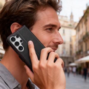 Tech-Protect Wallet Samsung Galaxy S26 Ultra juodos spalvos/raudonos spalvos - Image 4