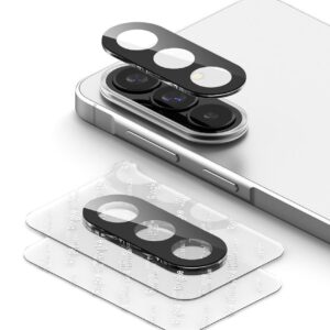 Telefono kameros apsauga Ringke Camera full cover 2-Pack Samsung Galaxy A37 / A57 5G juodos spalvos - Image 3