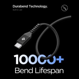 Spigen EB10010CCA ESSENTIAL TYPE-C KABELIS 100W 100CM juodos spalvos - Image 4