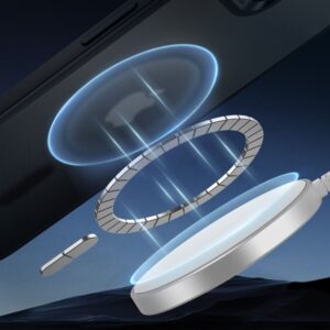 ESR Classic Hybrid HaloLock MagSafe dėklas Apple iPhone 16E / 17E Frosted juodos spalvos - Image 3