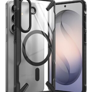 Ringke Fusion X dėklas Magnetic MagSafe Samsung Galaxy S26 juodos spalvos